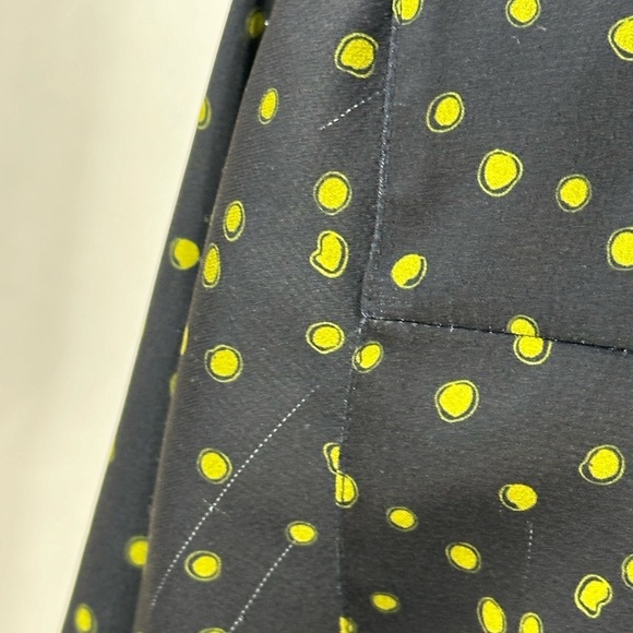 Lafayette 148 New York Scottie Painterly Dots Button Up Blouse- Black Green - XS - Picture 9 of 12